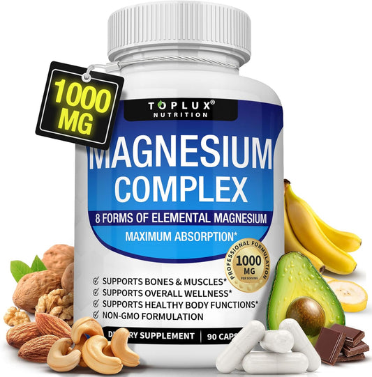 Magnesium Complex 1000MG/ 90 Cápsulas compuestas de glicinato