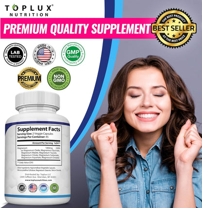 Magnesium Complex 1000MG/ 90 Cápsulas compuestas de glicinato