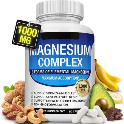 Magnesium Complex 1000MG/ 90 Cápsulas compuestas de glicinato